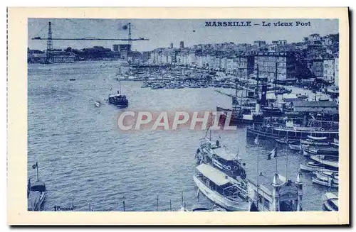 Cartes postales Marseille Le Vieux Port Bateaux