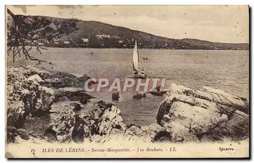 Ansichtskarte AK Iles De Lerins Sainte Marguerite Les Rochers