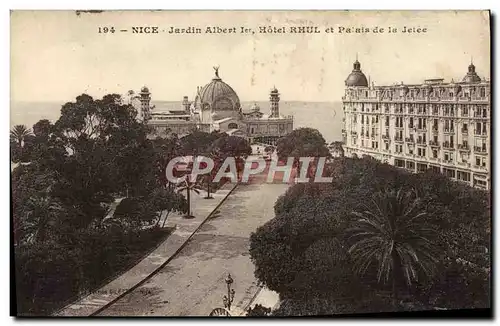 Ansichtskarte AK Nice Jardin Albert 1er Hotel Rhul Et Palais De La Jetee