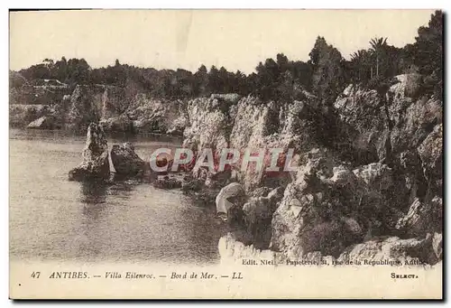 Cartes postales Antibes Villa Eilenroc Bord De Mer