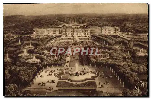 Cartes postales Versailles Et Ses Merveilles Vue Generale Sur Le Parc Et Le Chateau