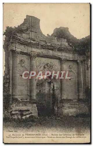 Ansichtskarte AK Environs De Pierrefonds Ruines Des Celestins De St Pierre La chapelle