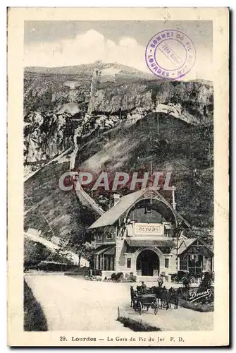 Cartes postales Lourdes La Gare Du Pic Du Jer