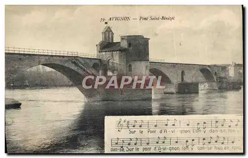 Cartes postales Avignon Pont Saint Benezet