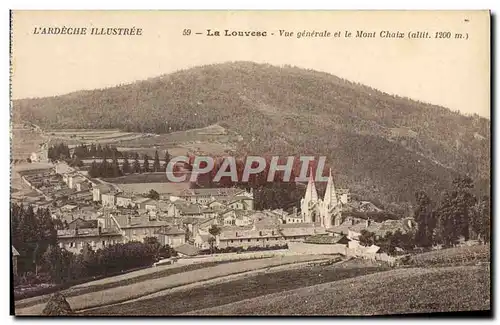 Cartes postales L&#39Ardeche Vue generale et le Mont Chaix