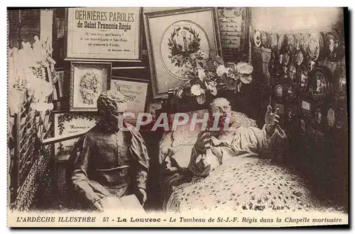 Cartes postales La Louvesc Le Tombeau de St JF Regis dans la chapelle mortuaire