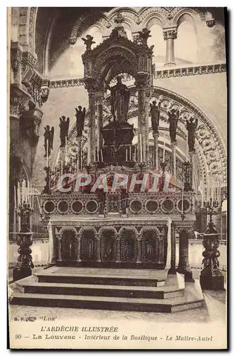 Cartes postales La Louvesc Interieur De La Basilique Le maitre autel