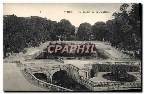 Cartes postales Nimes Le Jardin De La Fontaine