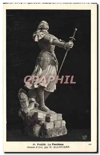 Cartes postales Paris Le Pantheon Jeanne D'Arc Par H Allouard