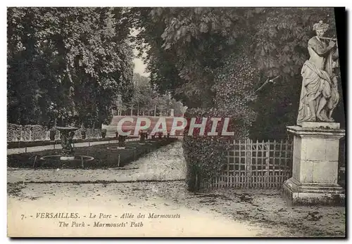 Cartes postales Versailles Le Parc Allee Des Marmousets