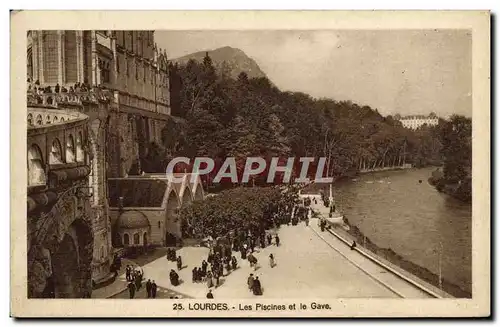 Cartes postales Lourdes Les Plscines Et Le Gave