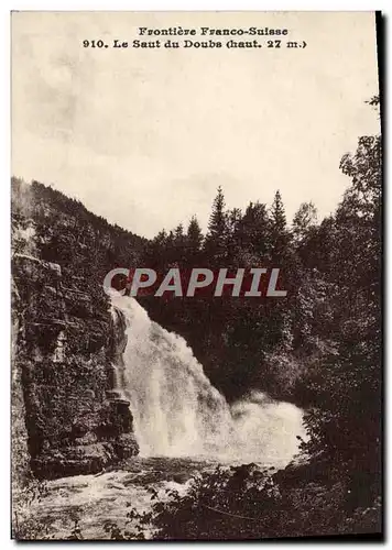 Ansichtskarte AK Frontiere Franco Suisse Le Saut Du Doubs