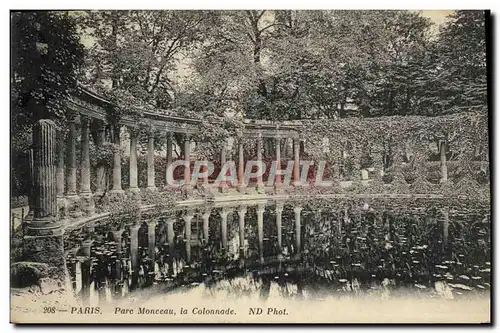 Ansichtskarte AK Paris Parc Monceau La Colonnade