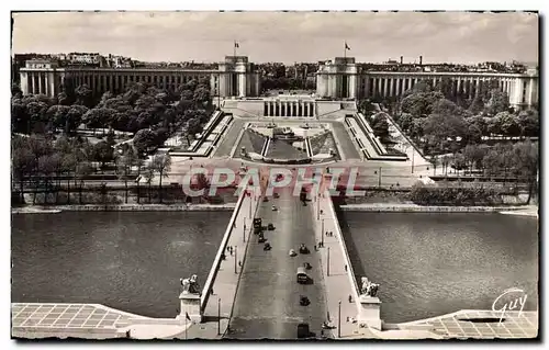 Moderne Karte Paris Et ses Merveilles Le Pont d&#39Iena et le palais de Chaillot