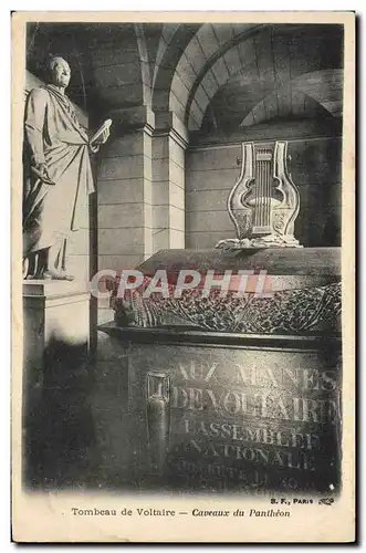 Ansichtskarte AK Paris Tombeau de Voltaire Caveaux du Pantheon