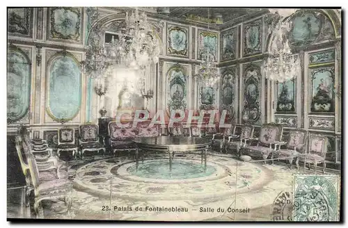 Cartes postales Palais de Fontainebleau Salle du Conseil