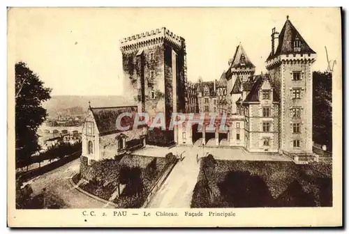 Cartes postales Pau Le Chateau Facade Principale