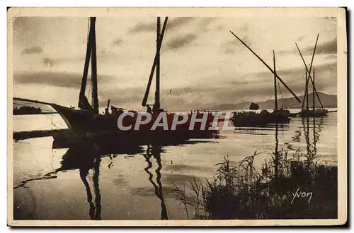 Cartes postales Evian Les Bains Effet de Lune Sur le Lac Leman