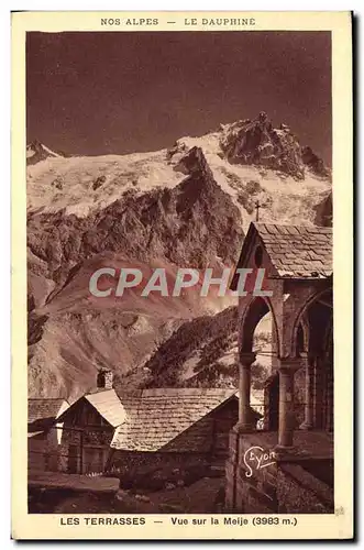 Cartes postales Les Terrasses Vue Sur la Meije Dauphine