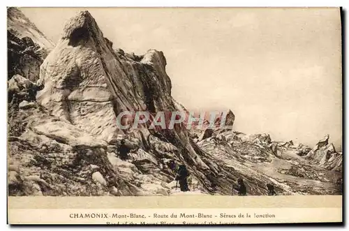 Cartes postales Chamonix Mont Blanc Route du Mont Blanc Seracs de la jonction