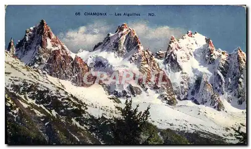 Cartes postales Chamonix Les aiguilles