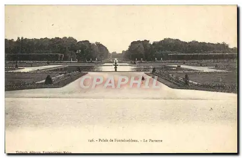 Ansichtskarte AK Palais De Fontainebleau Le parterre