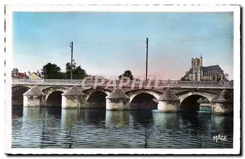 Cartes postales moderne Auxerre Le Pont Paul Bert