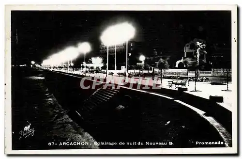 Moderne Karte Arcachon Eclairage de Nuit