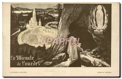 Cartes postales Miracle de Lourdes