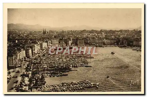 Cartes postales Marseille Le vieux port Bateaux