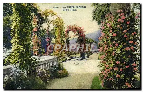 Cartes postales La Cote D&#39Azur Jardin Fleuri