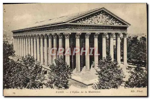 Cartes postales Paris L&#39Eglise de la Madeleine