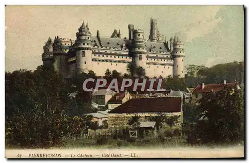 Cartes postales Pierrefonds Le Chateau Cote Ouest