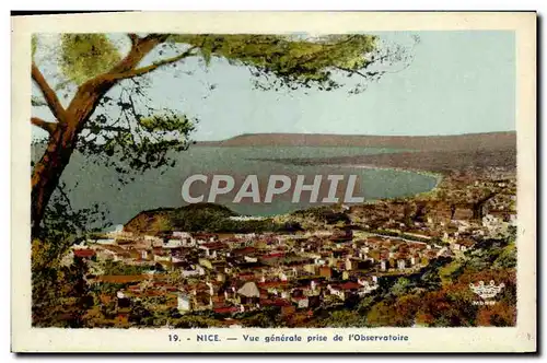 Cartes postales Nice Vue Generale Prise de l&#39Observatoire