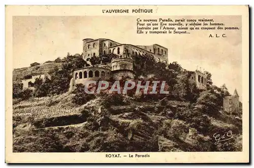 Cartes postales L&#39Auvergne Poetique Royat Le paradis