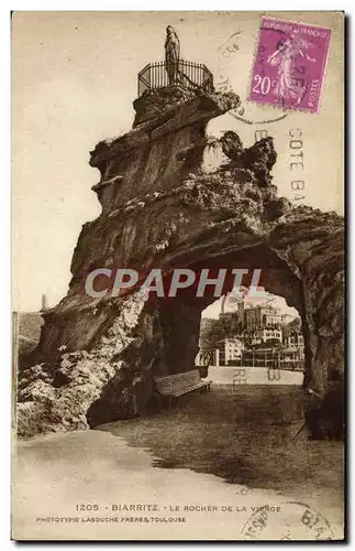 Cartes postales Biarritz Le Rocher de la Vierge