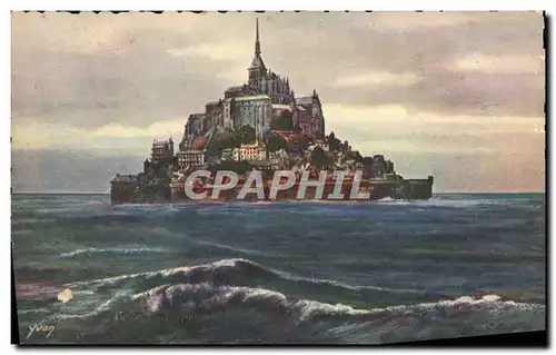 Cartes postales Mont Saint Michel La Mont Par temps d&#39Equinoxe
