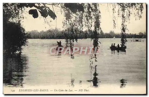 Cartes postales Enghien Les Bains Un Coin du Lac