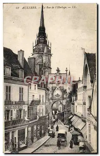 Cartes postales Auxerre La Rue de l&#39Horlge