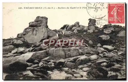 Cartes postales Trebeurden Rochers du Castel et le Pere Trebeurden