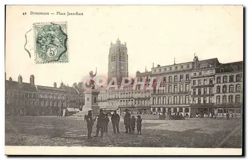 Cartes postales Dunkerque Place Jean Bart