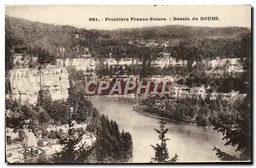Cartes postales Frontiere Franco Suisse Bassin Du Doubs
