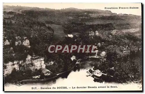 Cartes postales Frontiere Franco Suisse Le dernier Bassin avant le saut