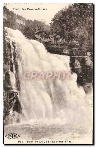 Cartes postales Frontiere Franco Suisse Saut Du Doubs