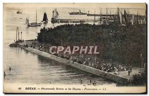 Ansichtskarte AK Royan Promenade Botton Et Les Digues Panorama