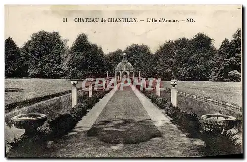 Cartes postales Chateau De Chantilly L&#39Ie D&#39Amour