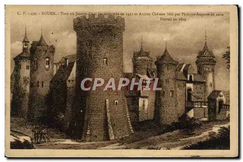 Cartes postales Rouen Tour Ou Jeanne D&#39Arc Fut Enfermee