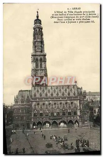 Cartes postales Arras L&#39Hotel De Ville Et Son Beffroi