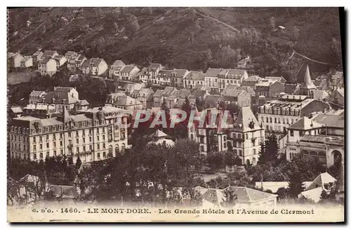 Cartes postales Le Mont Dore Les Grands Hotels Et I&#39Avenue De Clermont