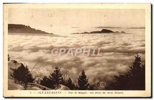 Cartes postales Aix Les Bains Mer De Nuages Vue prise du Mont Revard